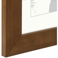 Skara Wooden Frame, nut, 13 x 18 cm