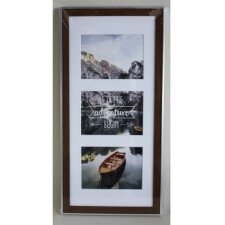 Sierra Plastic Frame Gallery, nut, 25 x 55 cm (3 pictures)