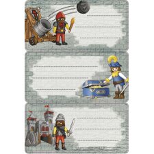 Licence Playmobil knight 3 labels, 2 sh.