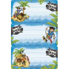 Étiquettes décole Playmobil Pirat