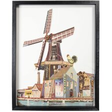 Painting windmill 50316 multicolored 64x4x82 cm