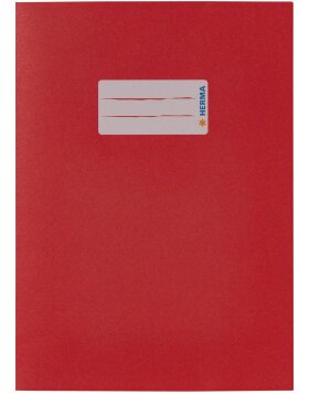Protège-cahier papier HERMA A5 rouge foncé