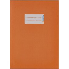 Exercise book cover paper A5 orange 100% wastepaper