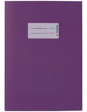 Exercise book cover paper A5 violet 100% wastepaper