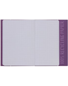 Exercise book cover paper A5 violet 100% wastepaper
