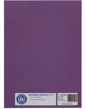 Protège-cahier papier A5 violet
