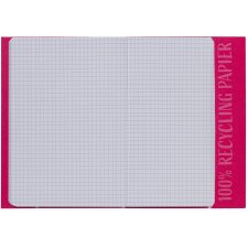 Exercise book cover paper A5 pink 100% wastepaper