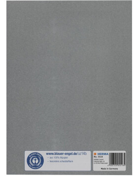 Protezione per quaderni in carta grigio chiaro DIN A5