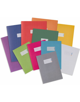 Protège-cahier gris clair en papier DIN A5