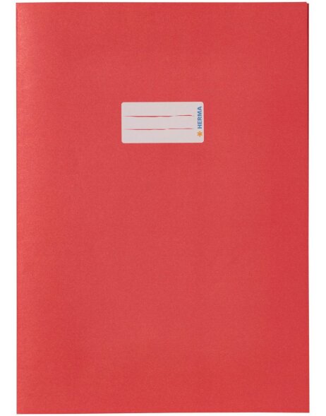 Exercise book cover paper A4 dark red 100% wastepaper