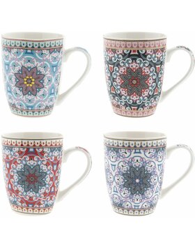 Mugs (set 4 pc) 6CEMS0026 multicolored 9x10 cm - 0,3L (4)