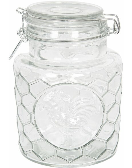 Storage jar with lid 6GL2406M transparent &Oslash; 13x19 cm - 1,3L