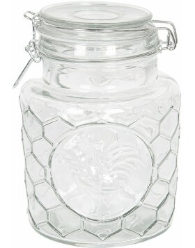 Storage jar with lid 6GL2406M transparent &Oslash; 13x19...