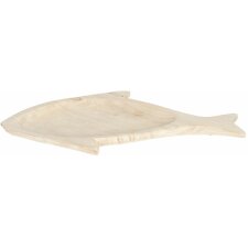 Fish shaped plate 6H1755 nature 51x28x3 cm