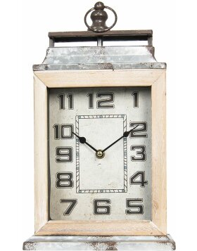 Zegar stołowy 6KL0539 brązowo-szary 20x8x34 cm