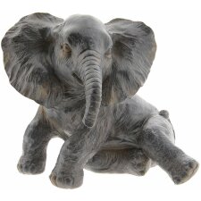 Dekoration Elefant 6PR2403 Braun - grau 20x19x17 cm