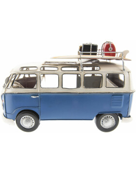 VW Bus Modell lizenziert 6Y2986 Blau - Weiß 27x12x17 cm