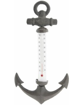 Thermometer anchor 6Y3003 brown 17x4x31 cm