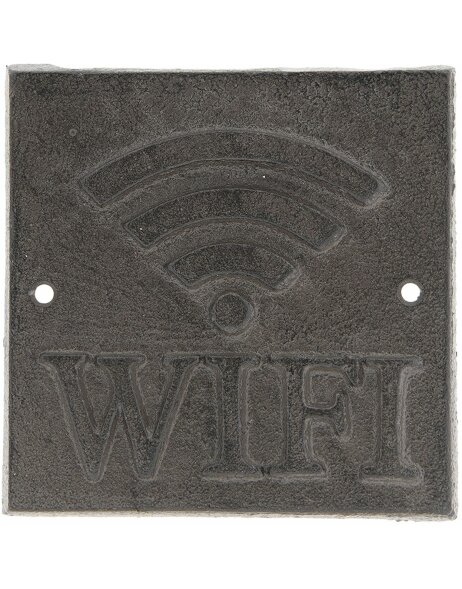 Quote board WIFI 6Y3014 brown 13x13x1 cm