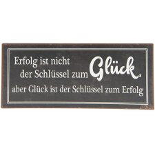 Quote board 6Y3263D Brown - White 30x13 cm