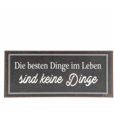 Quote board 6Y3267D Brown - White 30x13 cm