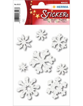HERMA MAGIC decorative stickers ice crystals, felt, 1 sheet