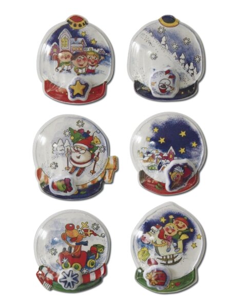 Decorative stickers MAGIC snow ball, capsule 1 sheets