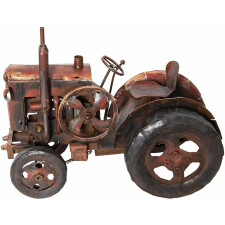 Art object tractor JJART00002 multicolored 59x30x44 cm