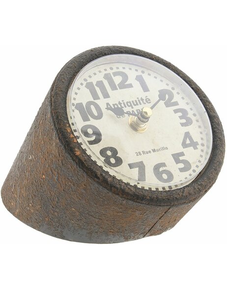 Zegar stołowy JJKL00006 brązowy 13x13x16 cm
