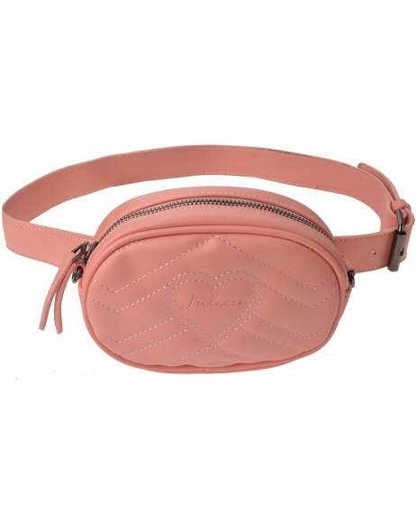 Waist bag with belt JZWB0003P pink 17x11x6 cm