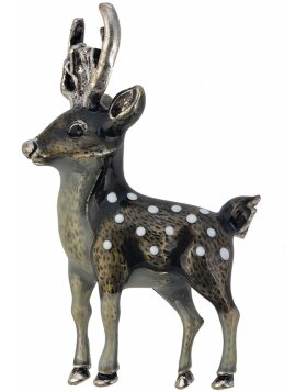 Brooch deer MLBR0142 Gray