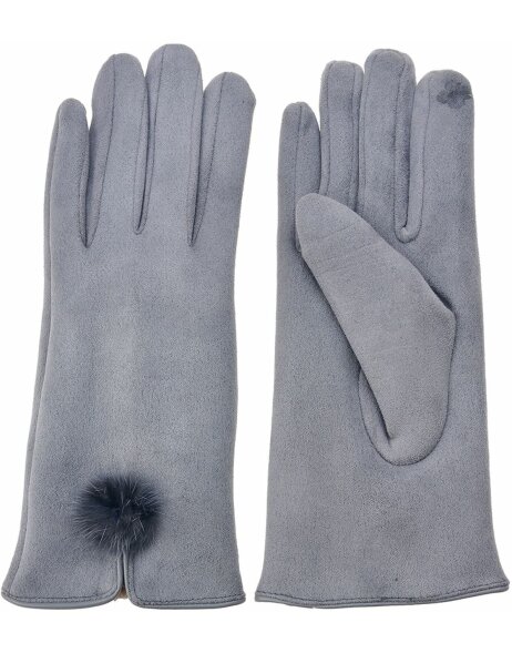 Gloves grey MLGL0018G Gray 8x24 cm