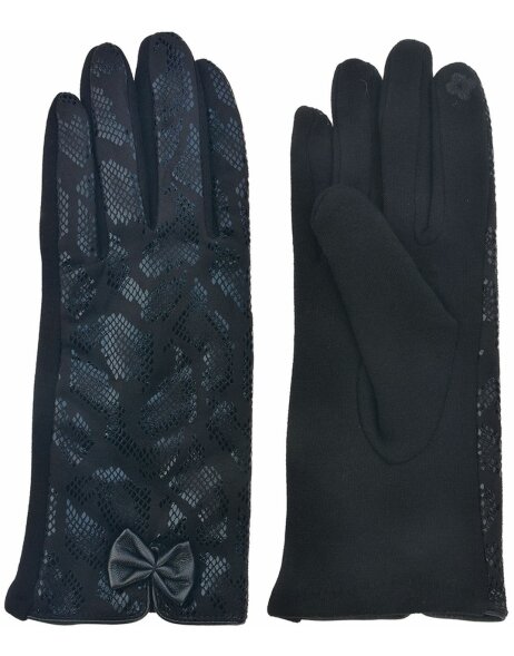 Handschoenen zwart MLGL0037 zwart 8x24 cm