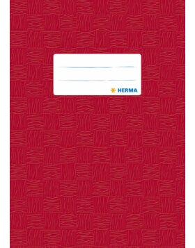 Exercise book cover PP A5 ruby red opaque