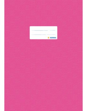 Exercise book cover PP A4 pink opaque