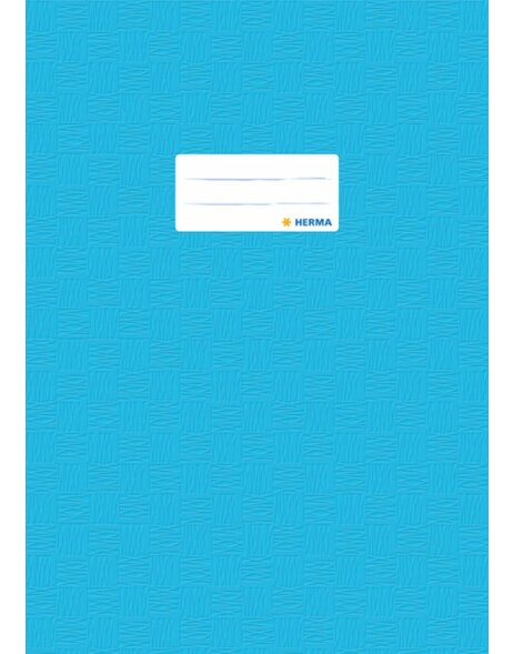 Exercise book cover PP A4 light blue opaque