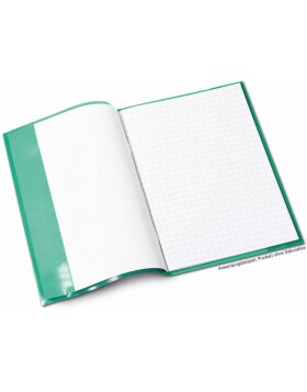 Exercise book cover PP A5 transparent/red