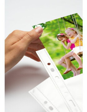 Fotophan transp. photo pockets 10x15cm vert. white  250 p.