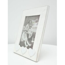 photo frame white wood S67TR 10x10 cm to 13x18 cm