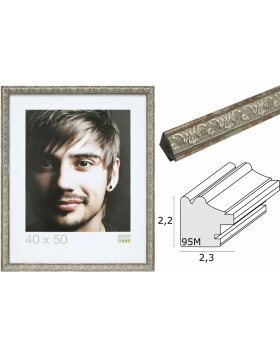 photo frame silver resin S95MD