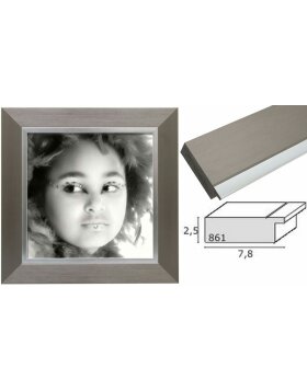 photo frame silver resin S861D