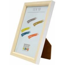 S233H1 Frame in natural wood with white side 24x30 cm