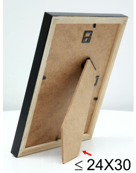 S233H2 Frame in natural wood with black side 9x13 cm