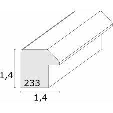 S233H2 Holzrahmen in naturfabe mit schwarzer Außenkante 13x18 cm