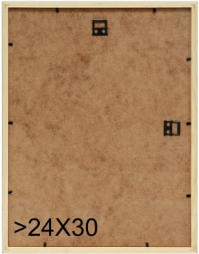 S233H2 Cornice in legno di colore naturale con bordo esterno nero 20x28 cm