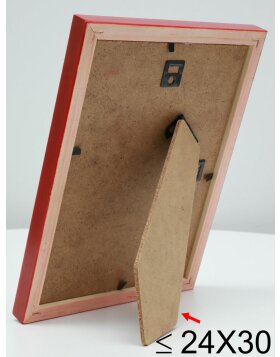 S233H4 Frame in natural wood with red side 18x24 cm