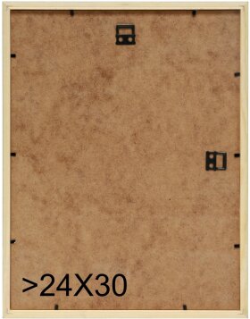 S233H7 Holzrahmen in naturfarbe mit grauer Außenkante 9x13 cm