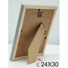 S233H7 Cadre en bois couleur naturelle avec bord extérieur gris 20x30 cm