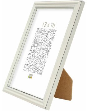 S235F1 White picture frame in rustic style 10x15 cm