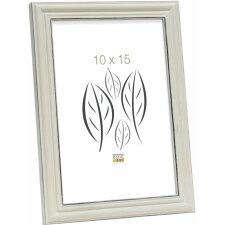 S235F1 White picture frame in rustic style 20x30 cm